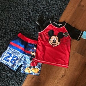 Mickey Mouse swimsuit.